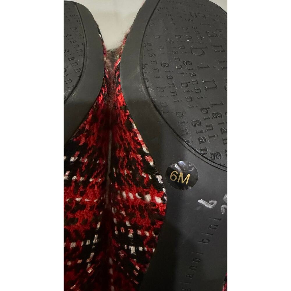 Gianni Bini Red Tweed Mary Jane Heels Women’s Size 6M Block Heel Pumps $80 NWOB - Picture 15 of 15